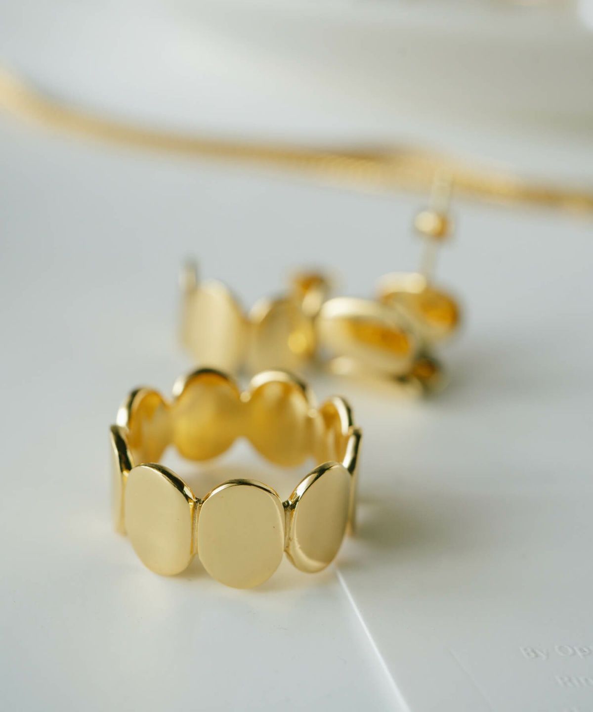 オーバルドットリング指輪レディースシルバーk18仕上げ【amalia-ringアマリア】ドットリングリングシルバー925ゴールドシンプル18k18金人差し指リング11号13号15号重ねづけリングシンプルシルバーリングニッケルフリーファッションリング