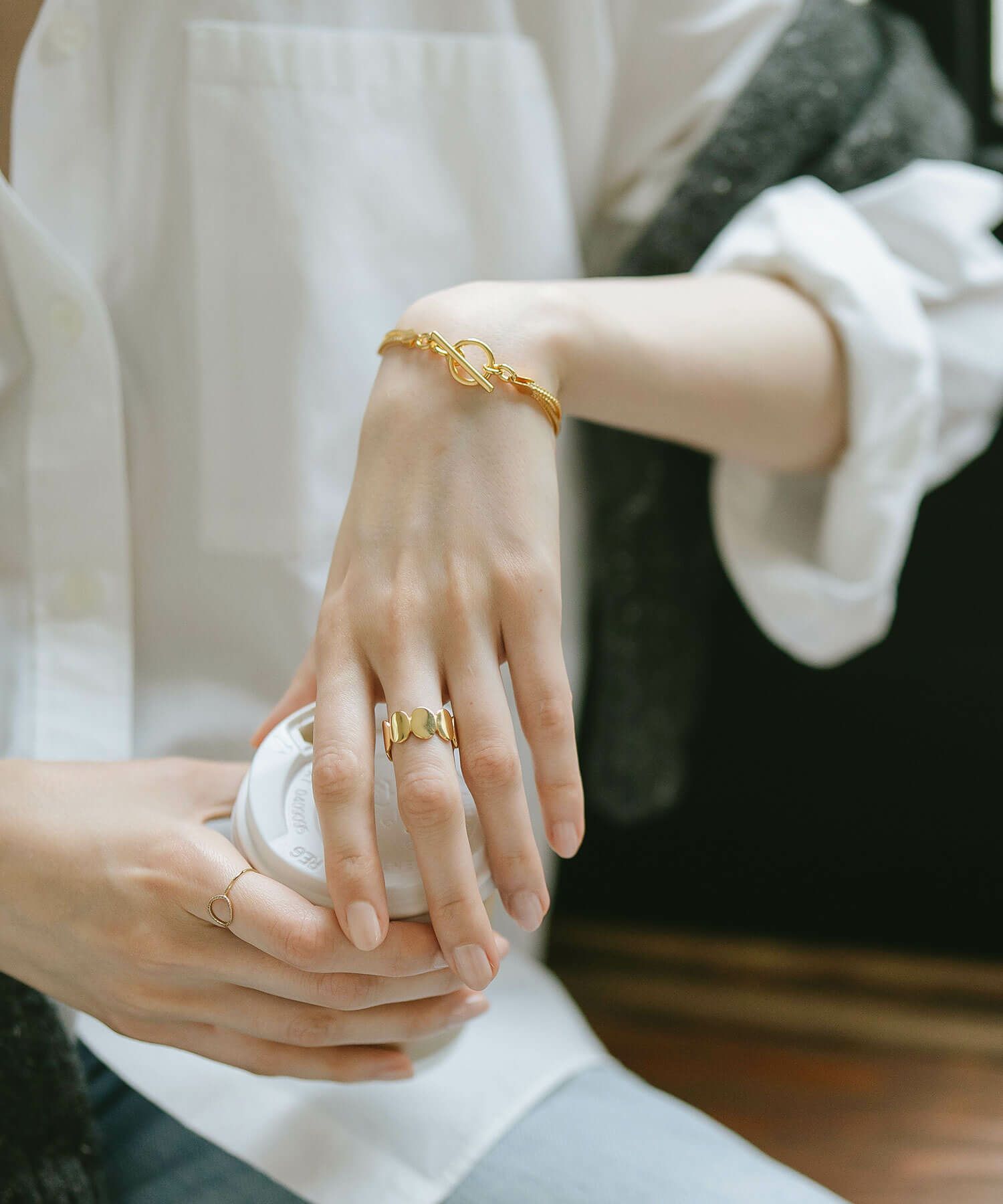 オーバル ドット リング 指輪 レディース シルバー 【amalia-ring 
