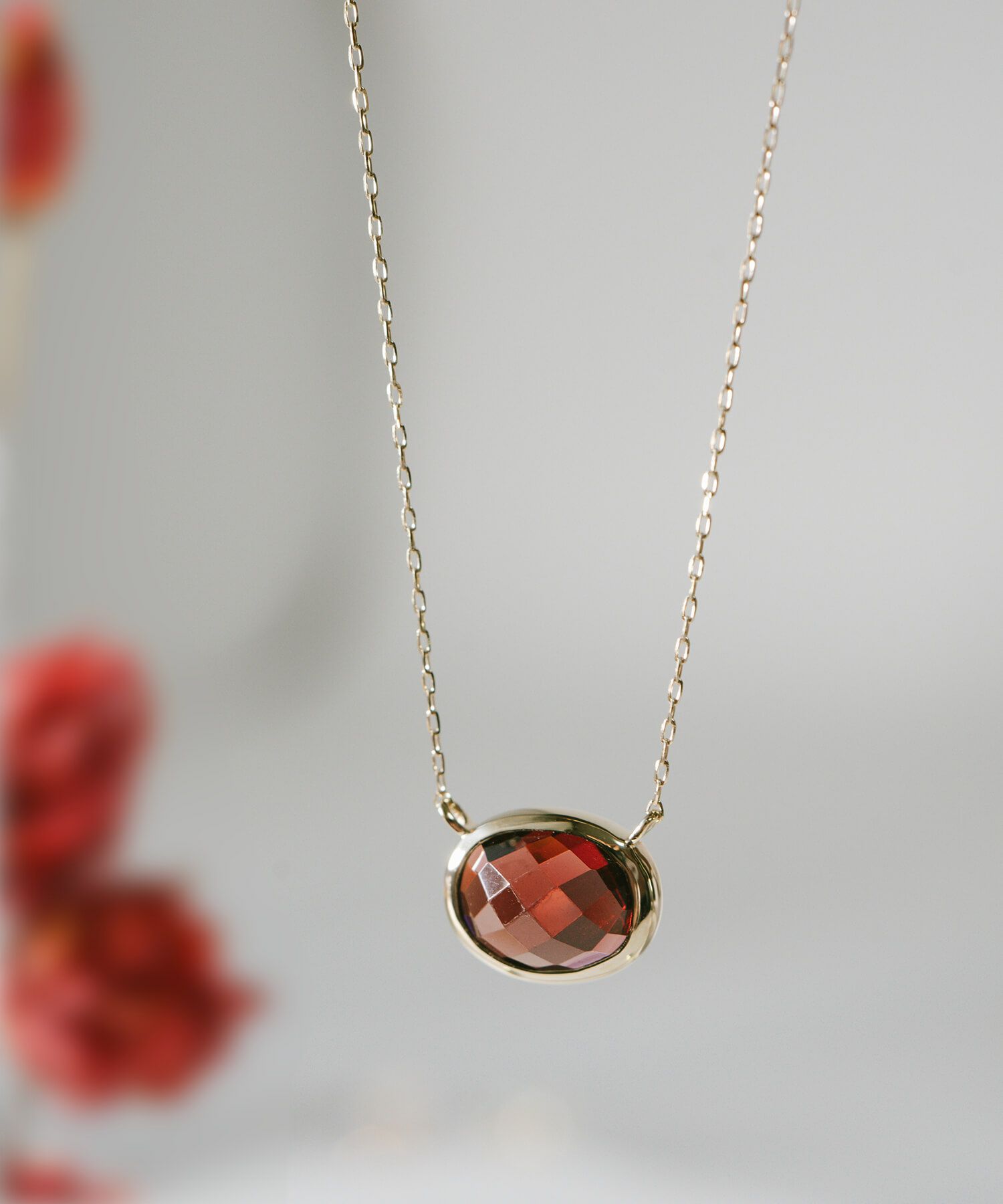 ガーネット 天然石 ネックレス レディース【GLOA-ETT グロア・エット  