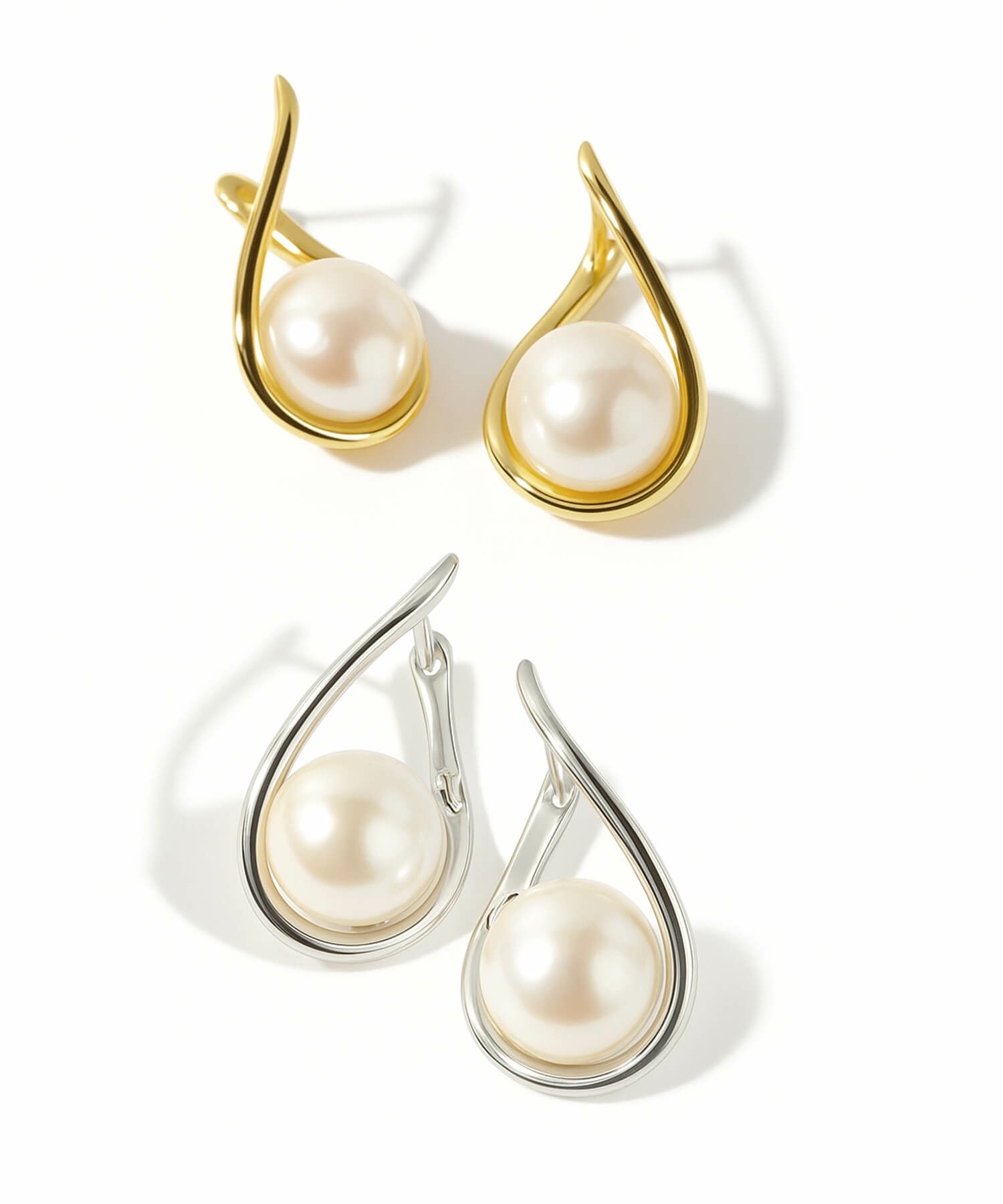 パールピアス一粒ぶら下がりシルバー925金属アレルギー対応フープ【Afrizo-fyraアフリジオ・フィラ】ドロップピアスピアス18k仕上げ真珠ピアス普段使いシルバーゴールドピアスニッケルフリーシンプルピアスプレゼント女性誕生日30代40代50代