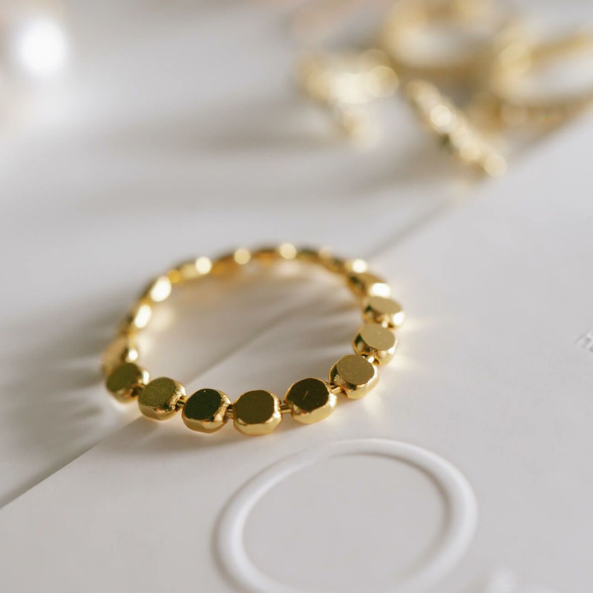 ドットリング指輪レディースシルバーk18仕上げ【kivia-ringキヴィア】ドットリングリングシルバー925ゴールドシンプル18k18金人差し指リング9号11号13号華奢細い重ねづけシンプルシルバーリングニッケルフリーファッションリング