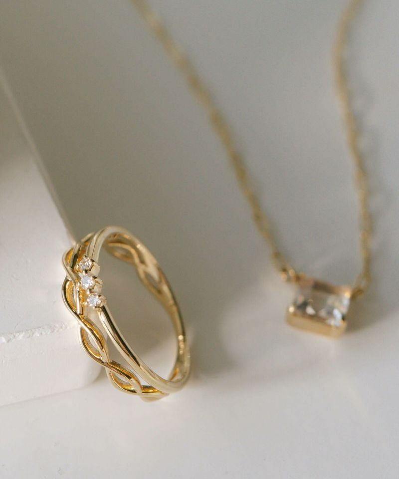 金属アレルギー対応指輪レディースおしゃれ【terra-ramageテラ・ラマージュ】ダイヤモンド指輪プレゼント女性誕生日母還暦祝い指輪ブランド人気20代30代40代50代10金リングK1010Kクリスマスプレゼント大人ピンキーリング