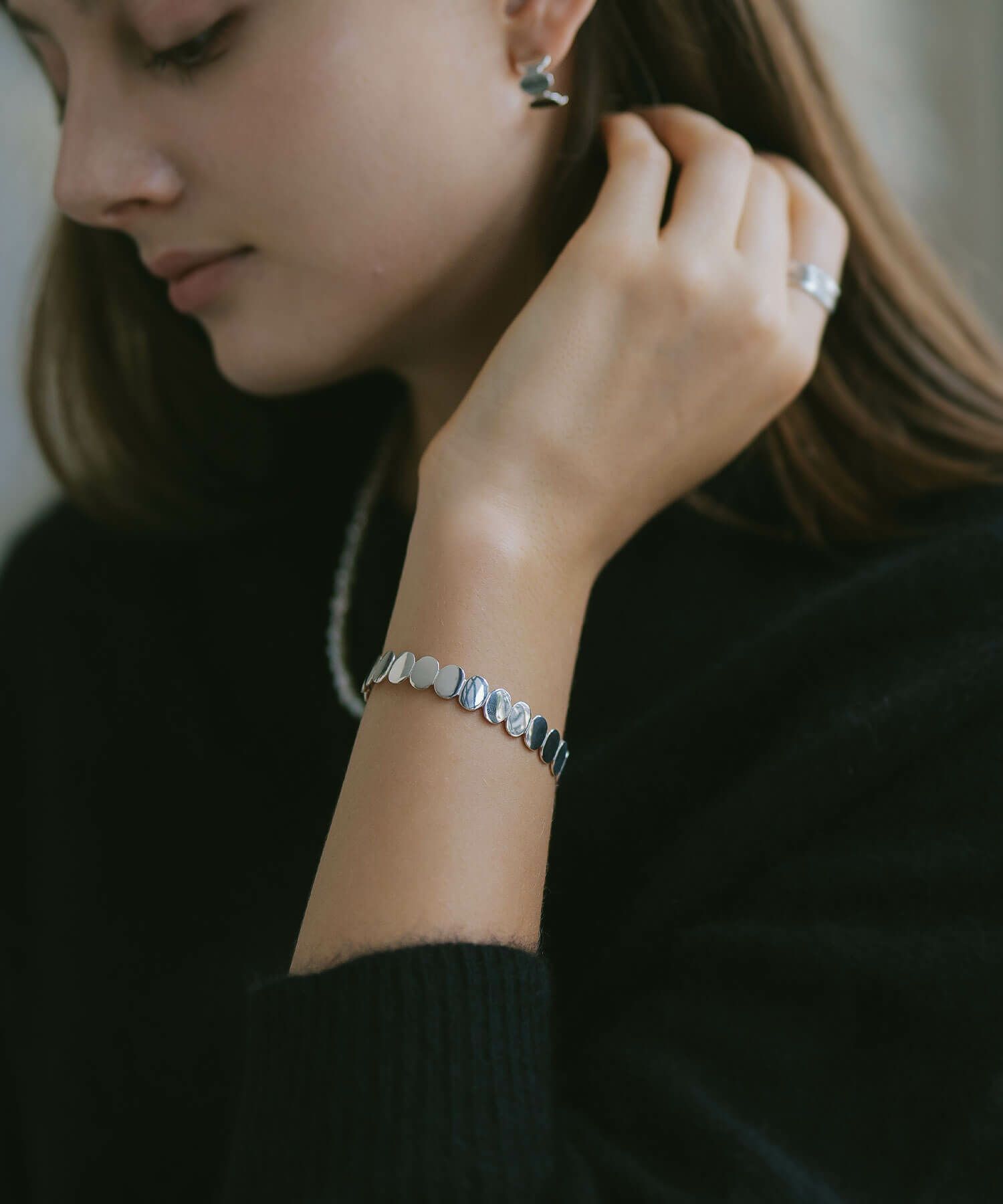 【訳ありアウトレット品】★通常価格→アウトレット価格バングル 太め 【HALVA ハルヴァ】 シルバー ジュエリー レディース 太め ワイド ブレスレット シルバー925 SV925 シンプル silver925 ワイドバングル カーブ プレーン カフ 大ぶり 太バングル おしゃれ