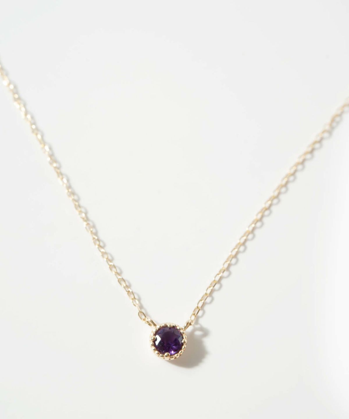 アメジスト ブルートパーズ ネックレス ペンダント 天然石 チェーン K10 【gloa-fem-nk グロア・フェム】 10金 ネックレス レディース アメシスト イエローゴールド 10K 金属アレルギー 対応 ゴールド おしゃれ 誕生石 ネックレス パワーストーン お守り