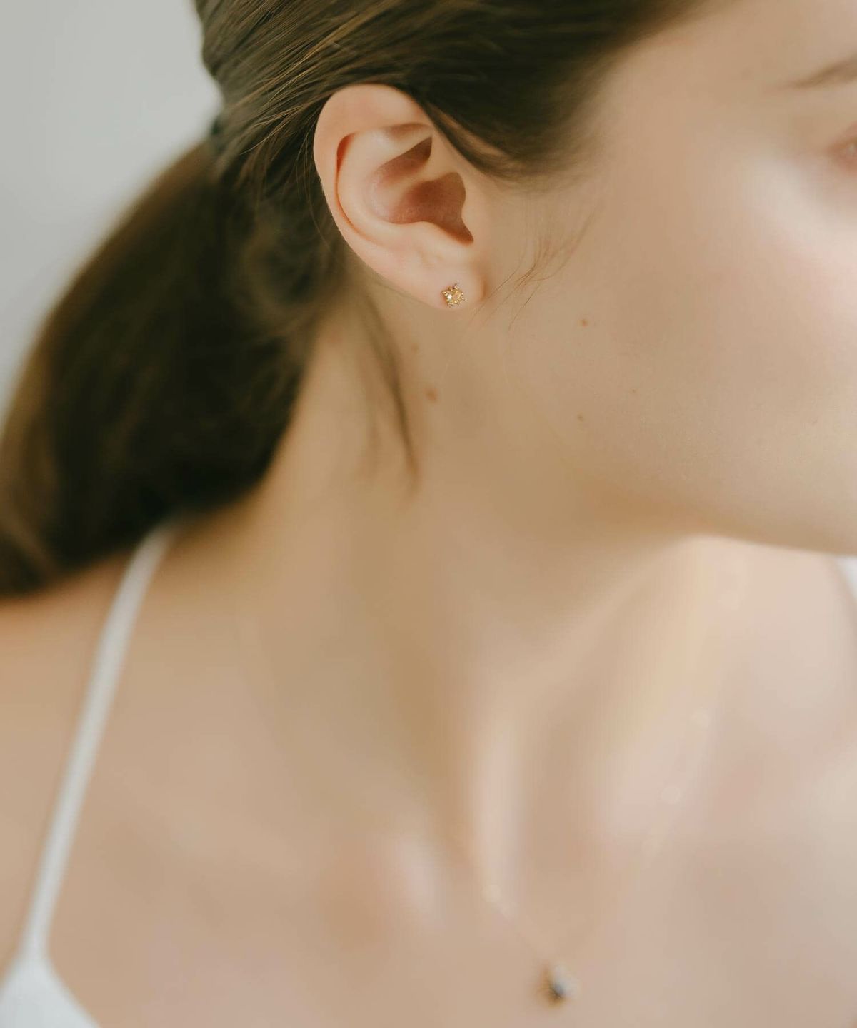 シトリン つけっぱなし ピアス 天然石 星 金属アレルギー 対応 【enlille-stella エンリル・ステラ】 ブランド ピアス 10K 10金 K10 小さめ ピアス 小ぶり 大人 おしゃれ シンプル ピアス ゴールド レディース 小さい 誕生石 エレガント 石 パワーストーン お守り 繊細