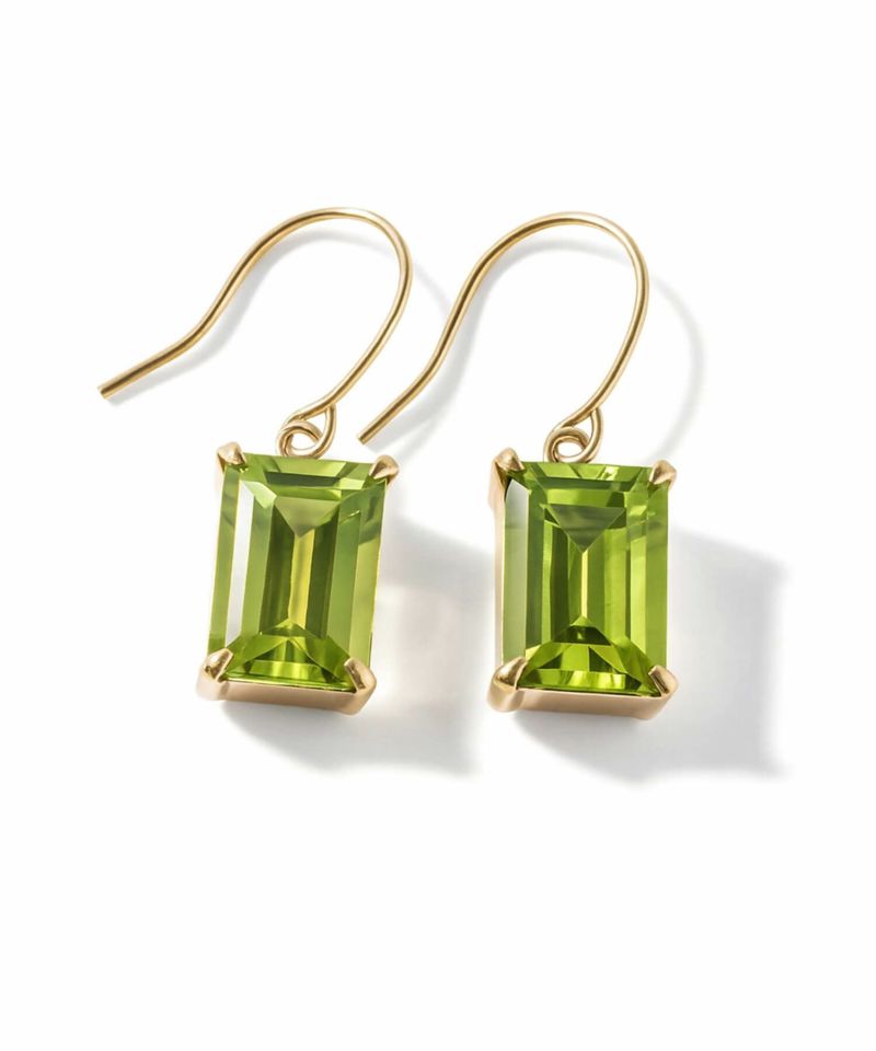 ペリドットシトリンピアス天然石星金属アレルギー対応【tetra-fyraテトラ・フィーラ】ブランドピアス10K10金K10小さめピアス小ぶり大人おしゃれシンプルピアスゴールドレディース小さい誕生石エレガント石パワーストーンお守り繊細