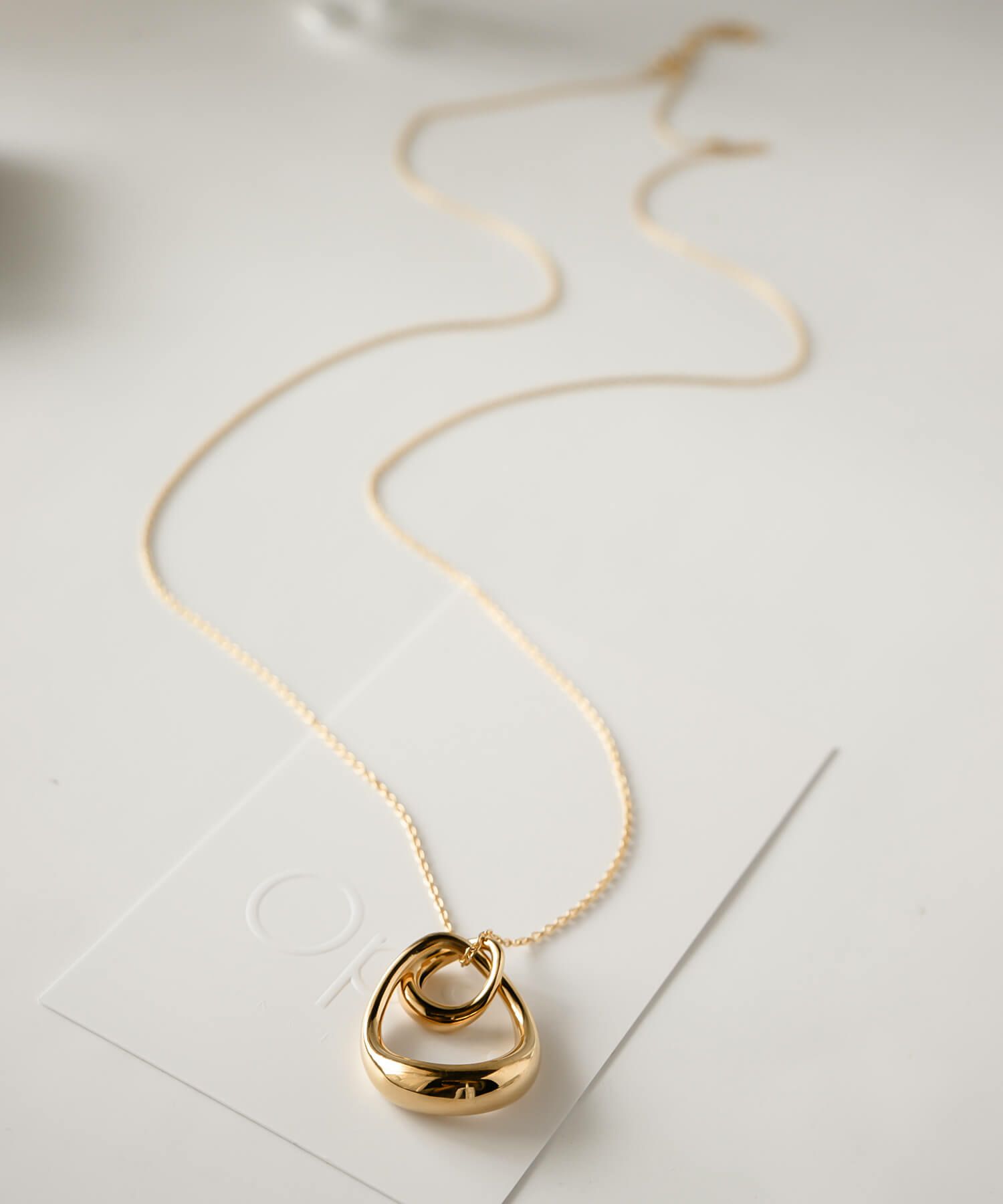 ネックレス 長め 大ぶり ロング ロングネックレス おおぶり レディース シルバー ゴールド ブランド