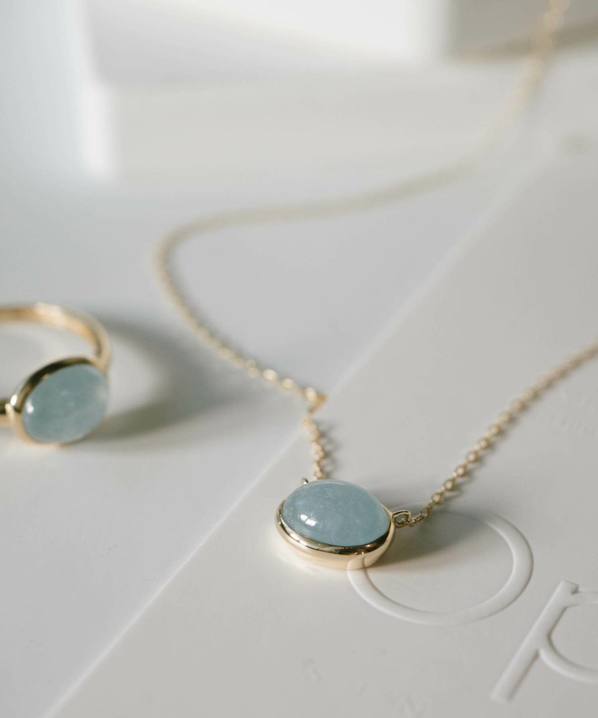 天然石ネックレスミルキーアクアマリンマンダリンガーネット【elia-treエリア・トレ】ネックレス大粒ペンダントトップ10K金属アレルギー対応楕円オーバル10金k10色ーゴールドオパールおしゃれシンプル誕生石ネックレスパワーストーンお守りオレンジ