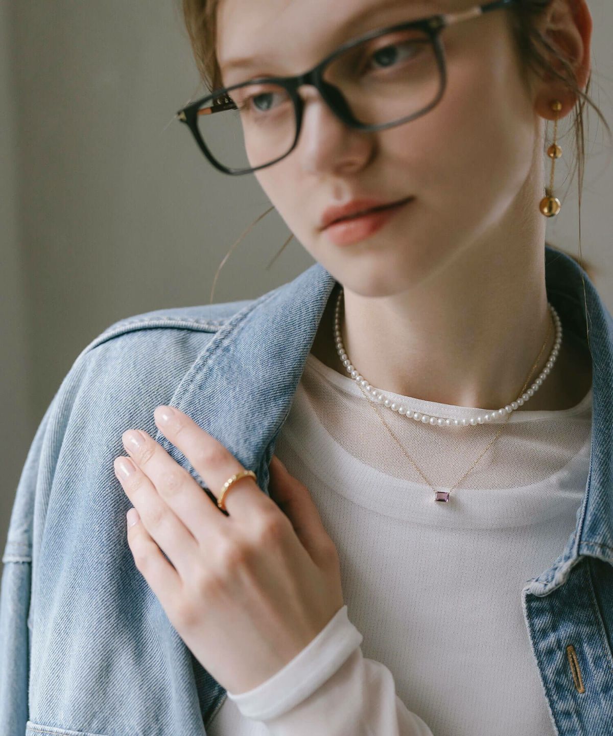 天然石 ネックレス  アメジスト ブルートパーズ イエローゴールド 【tetra-sju テトラ・フユ】 レクタングル 長方形 アメシスト ネックレス ペンダント ネックレス レディース 10K 金属アレルギー 対応 10金 k10 ゴールド おしゃれ 誕生石 ネックレス パワーストーン お守り