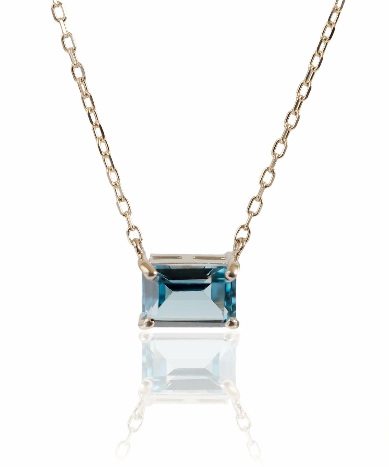 天然石 ネックレス  アメジスト ブルートパーズ イエローゴールド 【tetra-sju テトラ・フユ】 レクタングル 長方形 アメシスト ネックレス ペンダント ネックレス レディース 10K 金属アレルギー 対応 10金 k10 ゴールド おしゃれ 誕生石 ネックレス パワーストーン お守り