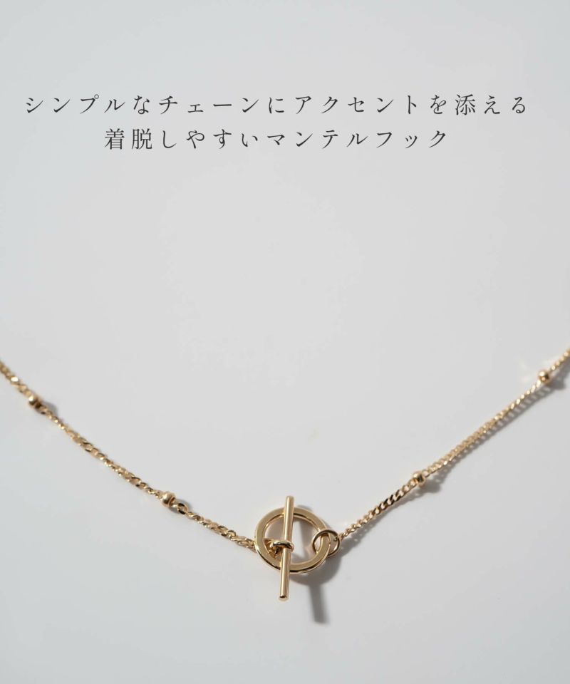 10Kゴールドネックレスチェーンレディースシンプル【ariadne-stellaアリアドネ・ステラ】マンテルゴールドスキンジュエリーシンプル華奢細身大人可愛いおしゃれ