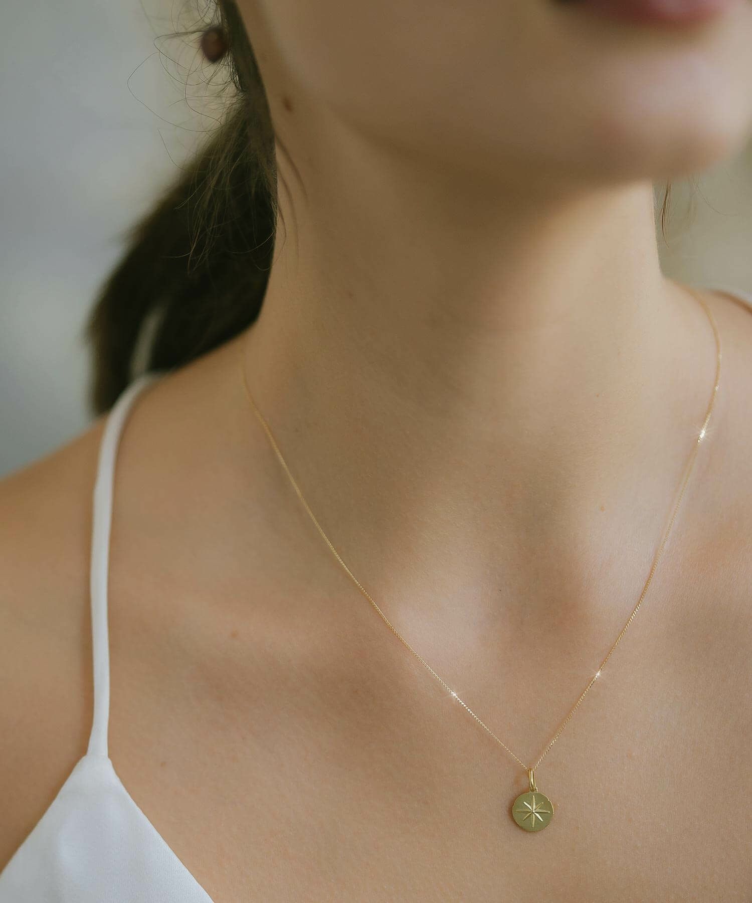 コインネックレスK1010Kレディースライオンアニマルモチーフ【rafolio-leoneラフォリオ・レオネ】コインネックレス金貨メダル10金リバーシブルネックレスゴールドネックレスゴールドペンダント丸ラウンド金属アレルギー対応小豆チェーン長さ45cm