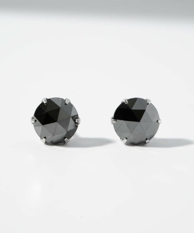 ブラックダイヤモンド ピアス プラチナ レディース メンズ 【rosa-notte ロサ・ノッテ】 ブラックダイヤ 1カラット ダイヤモンド 誕生石 ピアス 一粒 プラチナ900 Pt900 1ct つけっぱなし 小さめ プラチナダイヤモンドピアス 天然ダイヤ 金属アレルギー ジュエリー