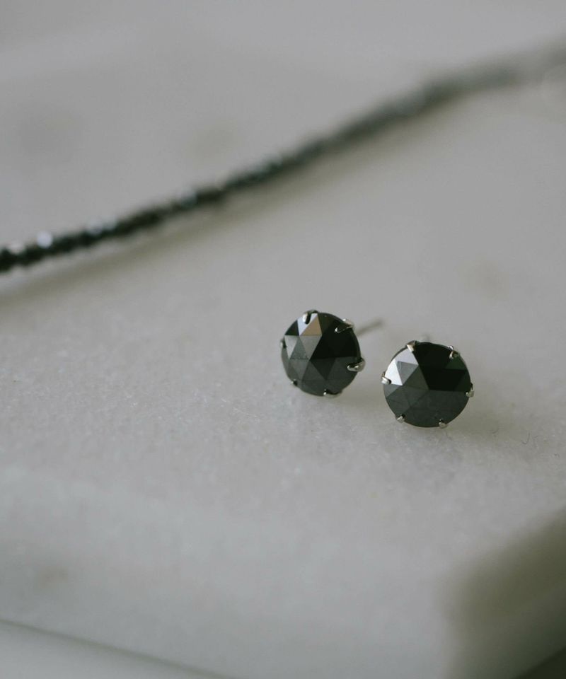 ブラックダイヤモンド ピアス プラチナ レディース メンズ 【rosa-notte ロサ・ノッテ】 ブラックダイヤ 1カラット ダイヤモンド 誕生石 ピアス 一粒 プラチナ900 Pt900 1ct つけっぱなし 小さめ プラチナダイヤモンドピアス 天然ダイヤ 金属アレルギー ジュエリー