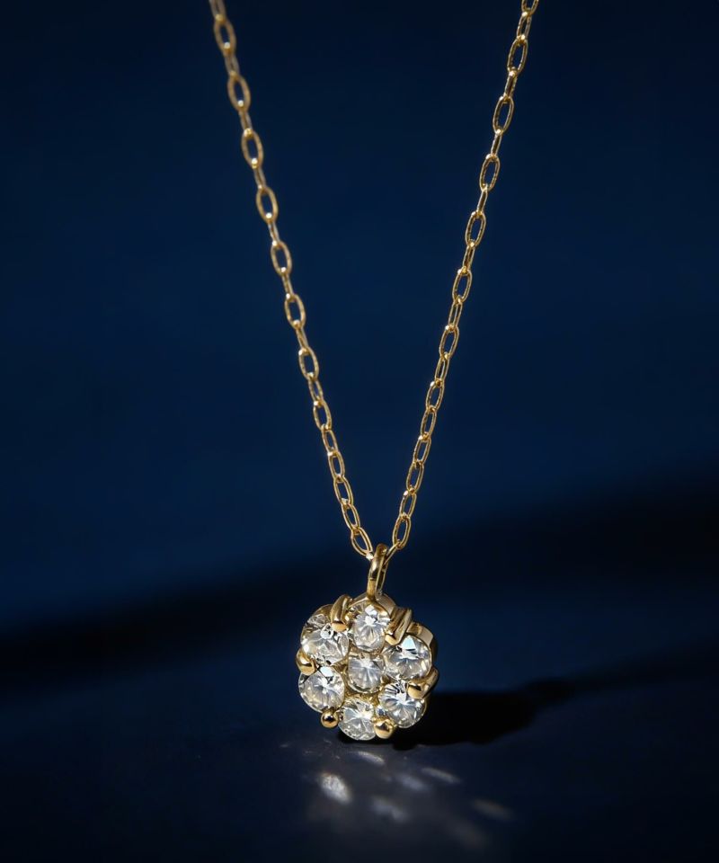 一粒ダイヤ 18k チェーン ネックレス レディース 金属アレルギー 【asteri-merope アステリ・メロぺ】 ダイヤモンド k18 ネックレス 18金 クリスマス ギフト 女性 プレゼント 大人 シンプル 華奢 緻密 細い 滑らか ネックレス 40cm 40センチ 上品