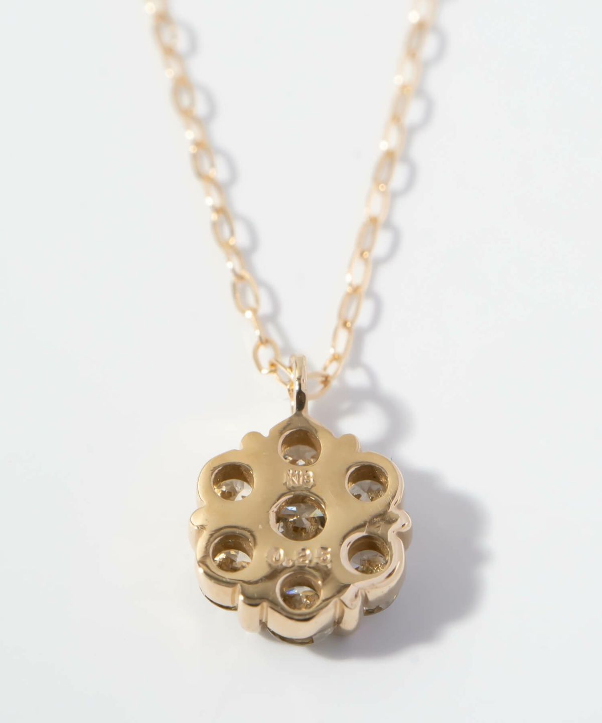 一粒ダイヤ 18k チェーン ネックレス レディース 金属アレルギー 【asteri-merope アステリ・メロぺ】 ダイヤモンド k18 ネックレス 18金 クリスマス ギフト 女性 プレゼント 大人 シンプル 華奢 緻密 細い 滑らか ネックレス 40cm 40センチ 上品