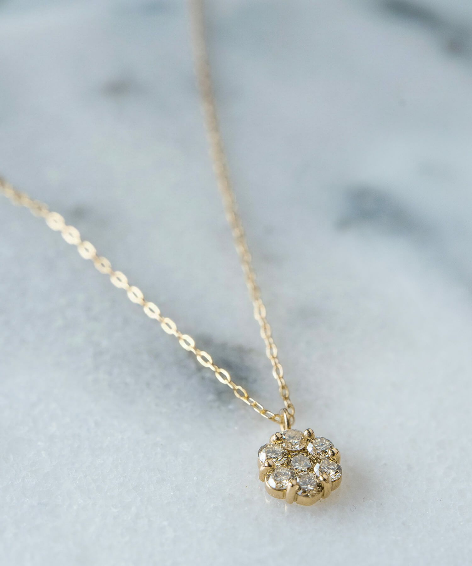 一粒ダイヤ 18k チェーン ネックレス レディース 金属アレルギー 【asteri-merope アステリ・メロぺ】 ダイヤモンド k18 ネックレス 18金 クリスマス ギフト 女性 プレゼント 大人 シンプル 華奢 緻密 細い 滑らか ネックレス 40cm 40センチ 上品