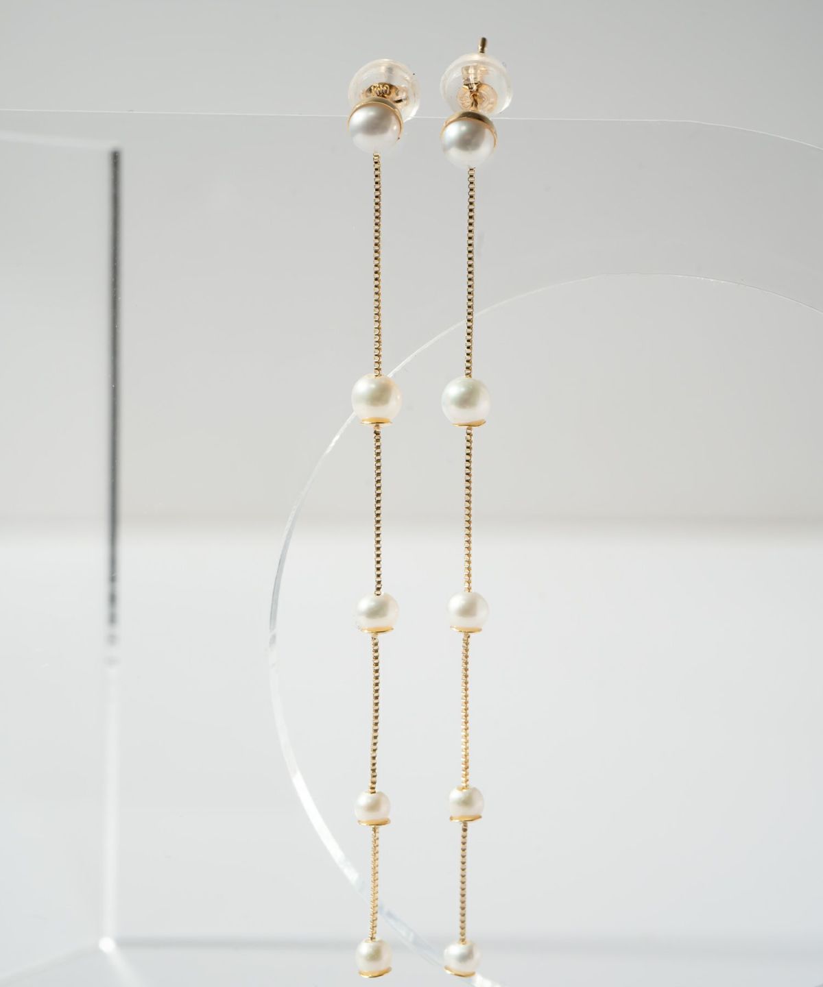 パール チェーン ピアス ぶら下がり 【perle-quint ペルル・クイント】 淡水パール 揺れる パール ピアス おしゃれ かわいい 金属アレルギー対応 10金 パールピアス K10 10K 真珠 ピアス 普段 使い 誕生日プレゼント 女性 かわいい 母親 50代 60代 70代 義母 ピアス