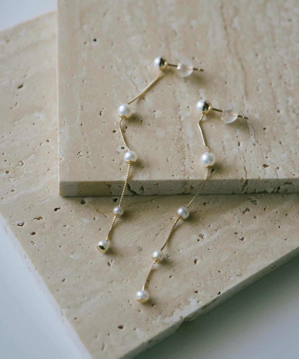 パール チェーン ピアス ぶら下がり 【perle-quint ペルル・クイント】 淡水パール 揺れる パール ピアス おしゃれ かわいい 金属アレルギー対応 10金 パールピアス K10 10K 真珠 ピアス 普段 使い 誕生日プレゼント 女性 かわいい 母親 50代 60代 70代 義母 ピアス