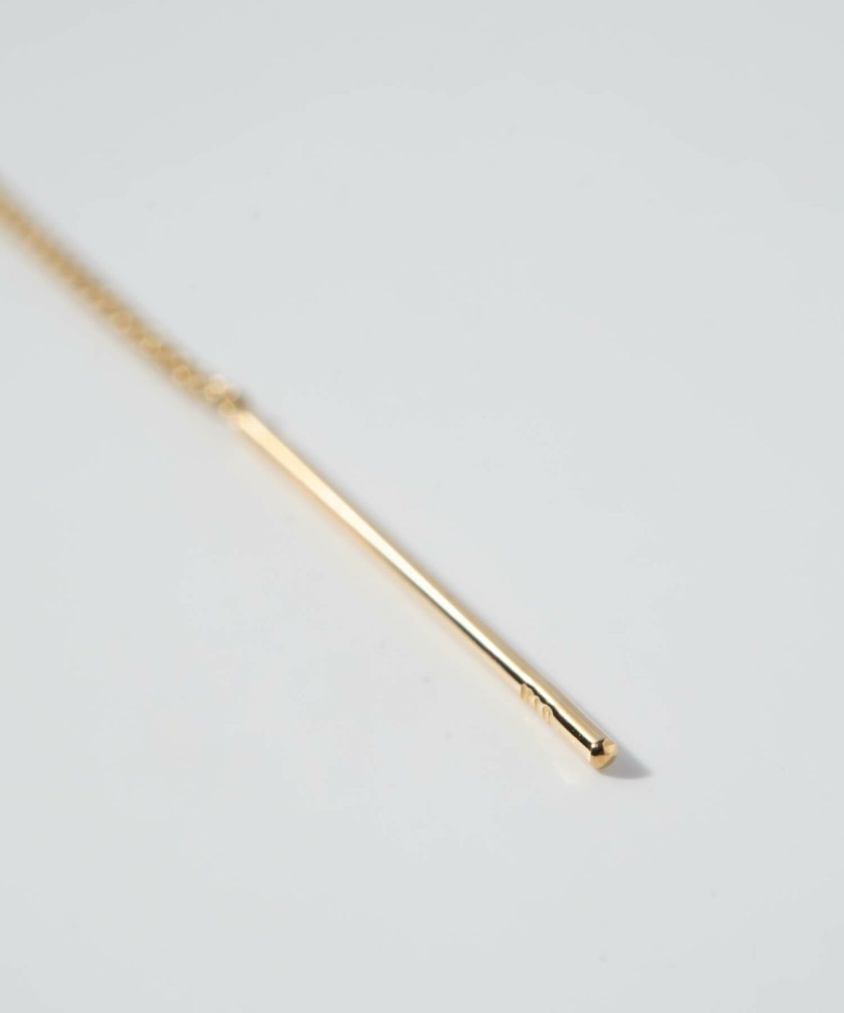 片耳 金属アレルギー対応 フープ イヤーカフ チェーン レディース メンズ 【flux-flat フラクス・フラット】 ピアス イヤリング イヤカフ 揺れる 丸 サークル 10金 イヤーカフス 華奢 k10 10k イエローゴールド サステナブル ジュエリー アクセサリー