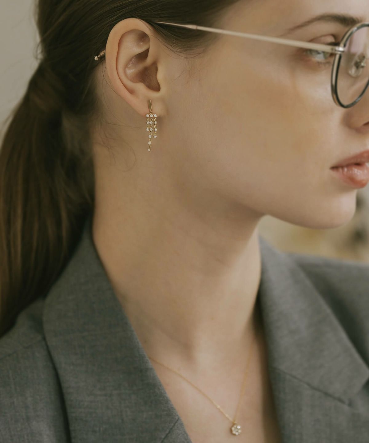 ジルコニア ピアス イヤリング イヤーカフ 金属アレルギー 対応 【meteor ミティオル】 ピアス 揺れるタイプ かわいい キラキラ 10金 K10 ピアス 10K スタッドピアス ゴールド フープ イヤカフ 大人カジュアル レディース きれいめ シンプル 華奢 大人 可愛い 結婚式