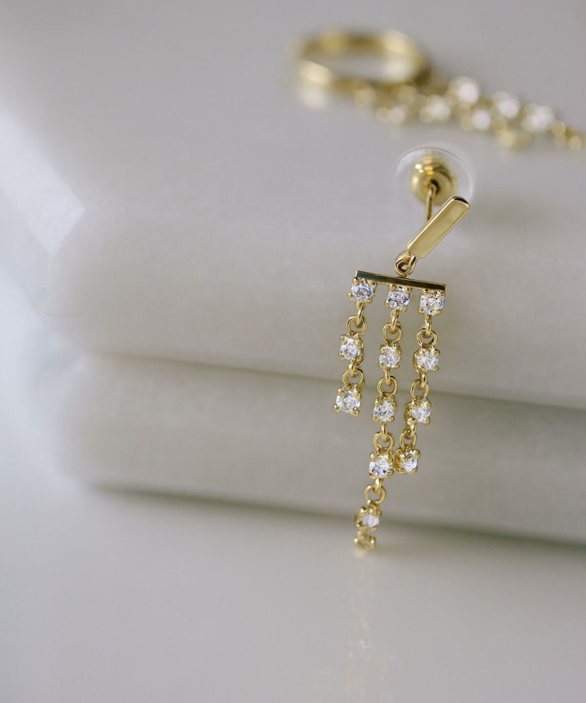 ジルコニア ピアス イヤリング イヤーカフ 金属アレルギー 対応 【meteor ミティオル】 ピアス 揺れるタイプ かわいい キラキラ 10金 K10 ピアス 10K スタッドピアス ゴールド フープ イヤカフ 大人カジュアル レディース きれいめ シンプル 華奢 大人 可愛い 結婚式