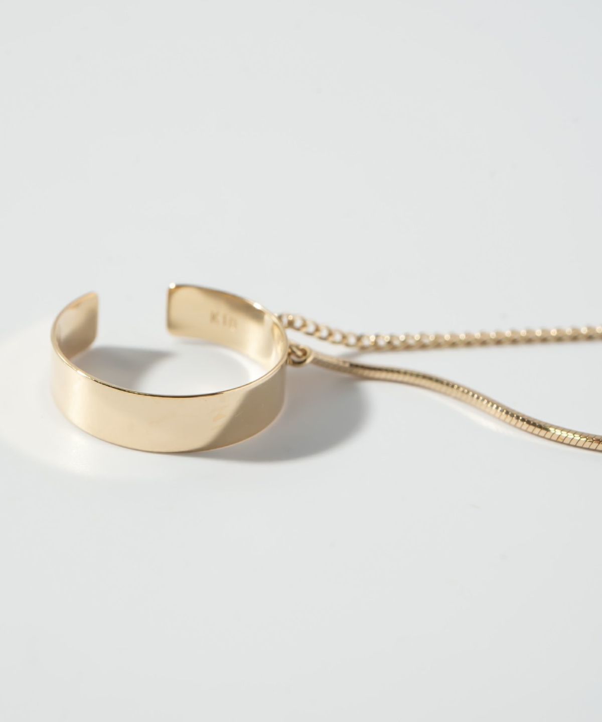 イヤーカフ レディース おしゃれ チェーン メンズ 【enlille-coda エンリル・コーダ】 片耳 イヤーカフ 金属アレルギー対応 ジルコニア 揺れる フープ イヤリング ゴールド ピアス イヤカフ カジュアル 丸 10金 イヤーカフス 華奢 k10 10k イエローゴールド サステナブル