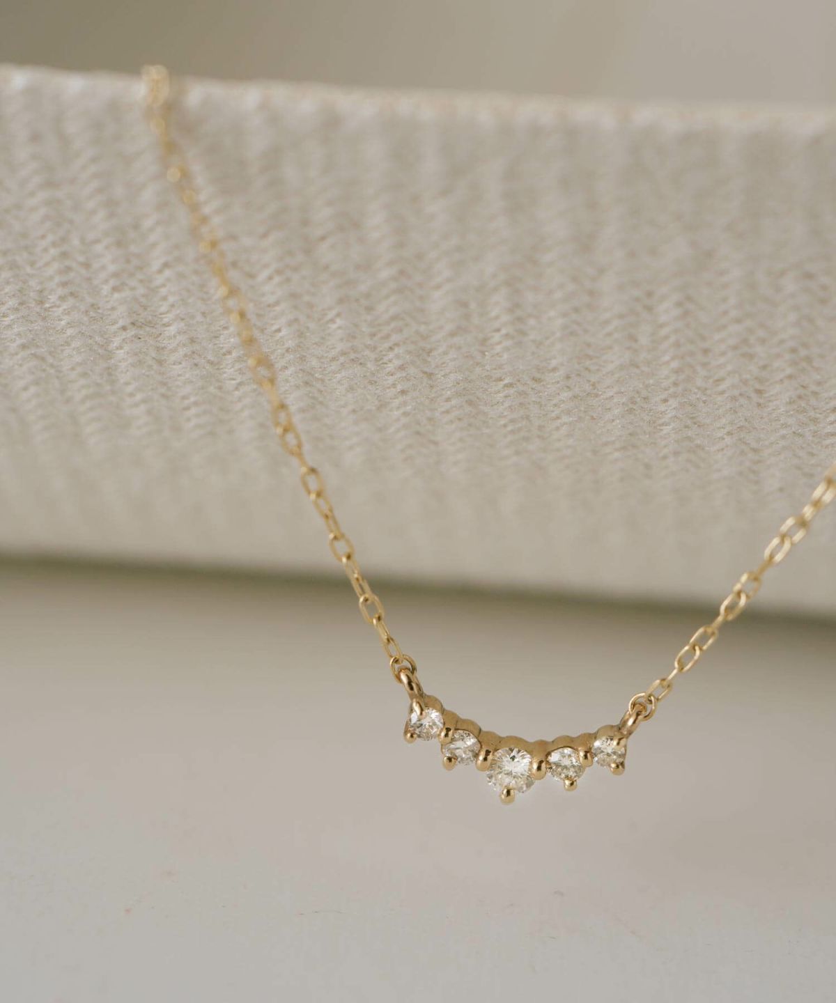 ダイヤモンド ネックレス レディース シンプル 大人 ゴールド 【palve-thorn パルヴェ・トルネ】 5連 ダイヤ ネックレス 華奢 ペンダントトップ 天然石 10金 ネックレス チェーン k10 10k 金属アレルギー 対応 イエローゴールド おしゃれ 誕生石 子ども パワーストーン