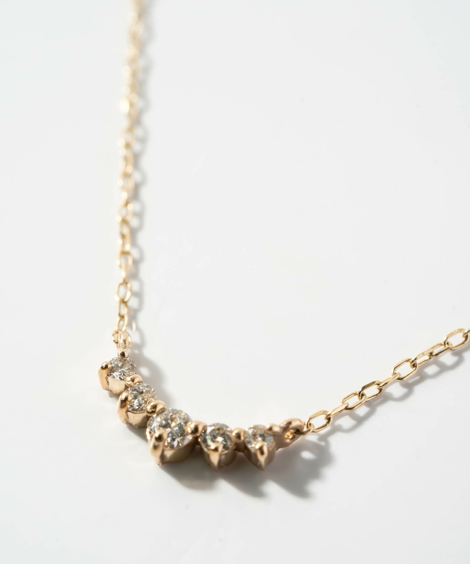 ダイヤモンド ネックレス レディース シンプル 大人 ゴールド 【palve-thorn パルヴェ・トルネ】 5連 ダイヤ ネックレス 華奢 ペンダントトップ 天然石 10金 ネックレス チェーン k10 10k 金属アレルギー 対応 イエローゴールド おしゃれ 誕生石 子ども パワーストーン