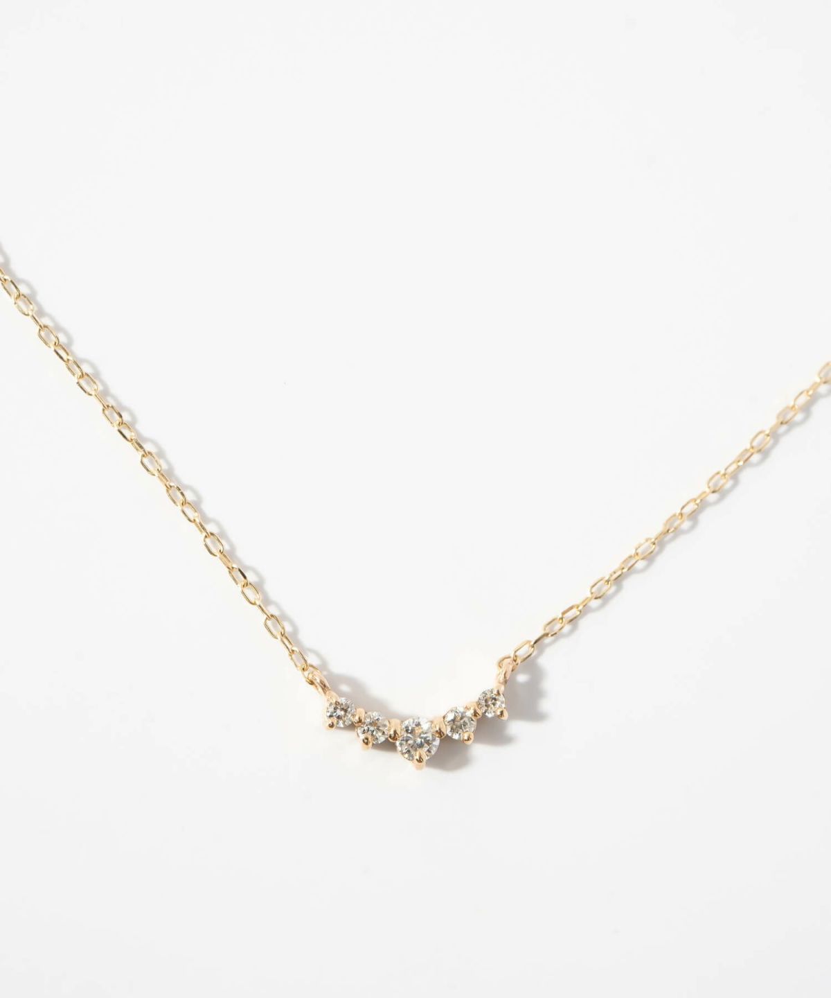 ダイヤモンド ネックレス レディース シンプル 大人 ゴールド 【palve-thorn パルヴェ・トルネ】 5連 ダイヤ ネックレス 華奢 ペンダントトップ 天然石 10金 ネックレス チェーン k10 10k 金属アレルギー 対応 イエローゴールド おしゃれ 誕生石 子ども パワーストーン