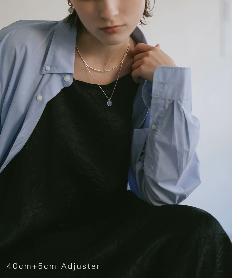 ネックレス レディース シンプル 【kivia-nk キヴィア・ネックレス】 チェーン だけ シルバー 925 大人 カジュアル 金属アレルギー ネックレスチェーンのみ ジュエリー ビーズ ネックレス シルバー かわいい おしゃれ 20代 30代 40代 50代