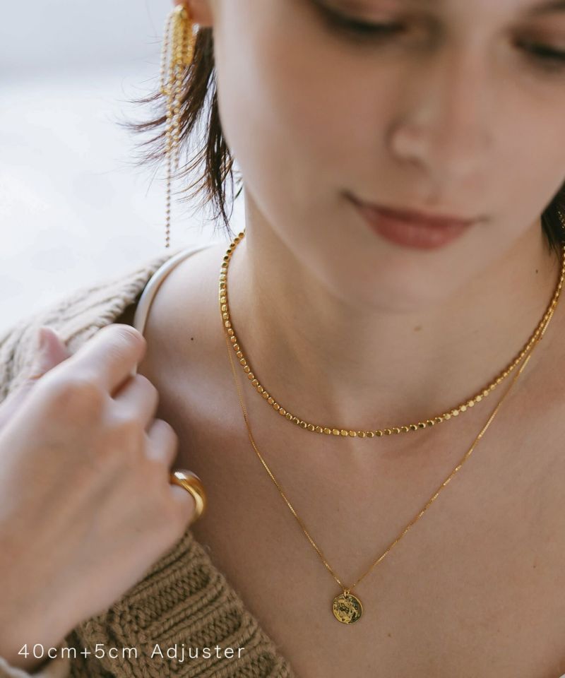 ネックレス レディース シンプル 【kivia-nk キヴィア・ネックレス】 チェーン だけ シルバー 925 大人 カジュアル 金属アレルギー ネックレスチェーンのみ ジュエリー ビーズ ネックレス シルバー かわいい おしゃれ 20代 30代 40代 50代