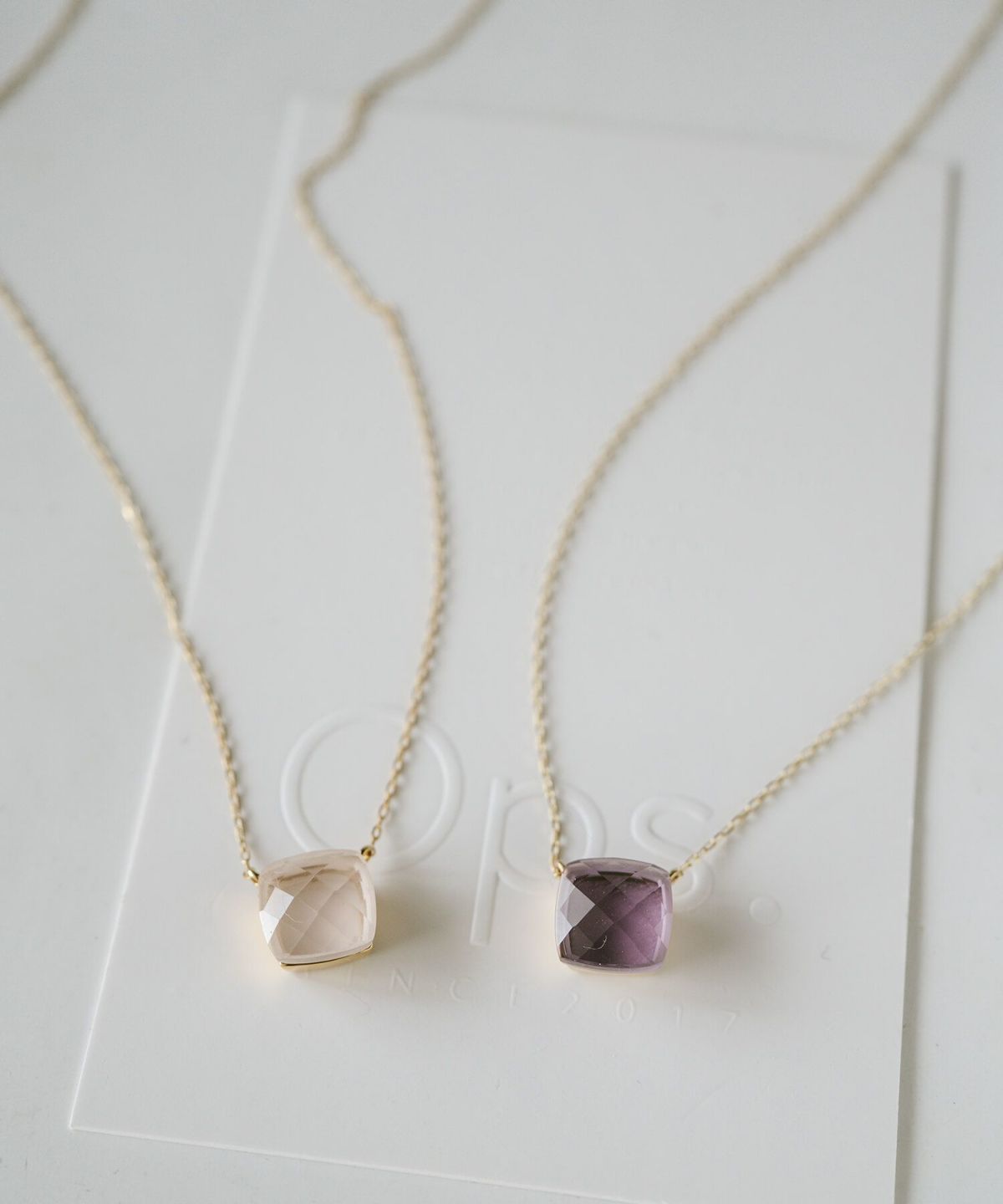 ネックレス 天然石 レディース 【gloa-arca-nk グロア・アルカ】 お守り パワーストーン アメジスト ローズクォーツ ペンダント 40 代 50代 30代 10K 金属アレルギー 対応 10金 k10 ゴールド おしゃれ 誕生石 2月 10月 大人