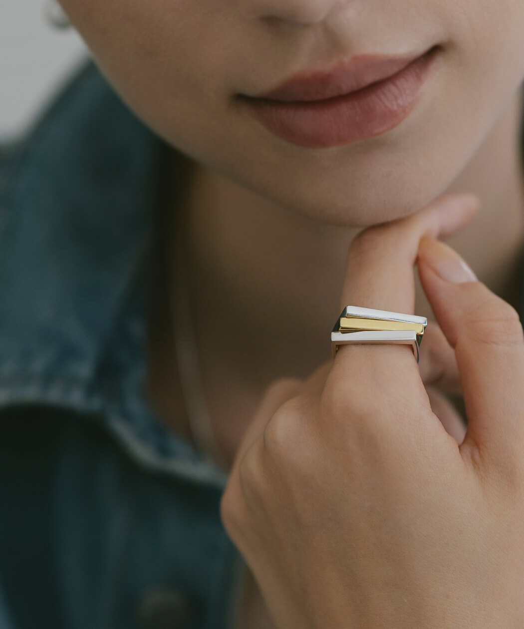 指輪 リング おしゃれ シンプル レディース シルバー925 ゴールド