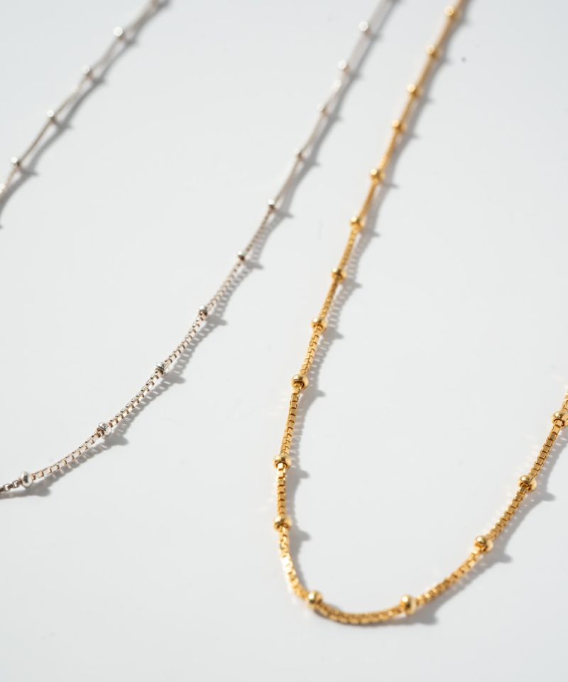 ネックレス レディース カジュアル シンプル 金属アレルギー 【arete-short アレーテ・ショート】 ネックレス チェーンだけ 38cm 30代 40代 50代 メンズ シルバー ゴールド ネックレス チェーンのみ 普段使い 18金仕上げ  大人 かわいい シルバー925 シルバーチェーン