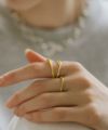 指輪 レディース シルバー リング 925 シルバーリング 【AUREOLA アウレオラ2mm】重ね付け 人差し指 中指 親指 金属アレルギー 対応 つけっぱなし おしゃれ ゴールド ラウンド 丸 シンプル レディースジュエリー アクセサリー プレゼント ギフト