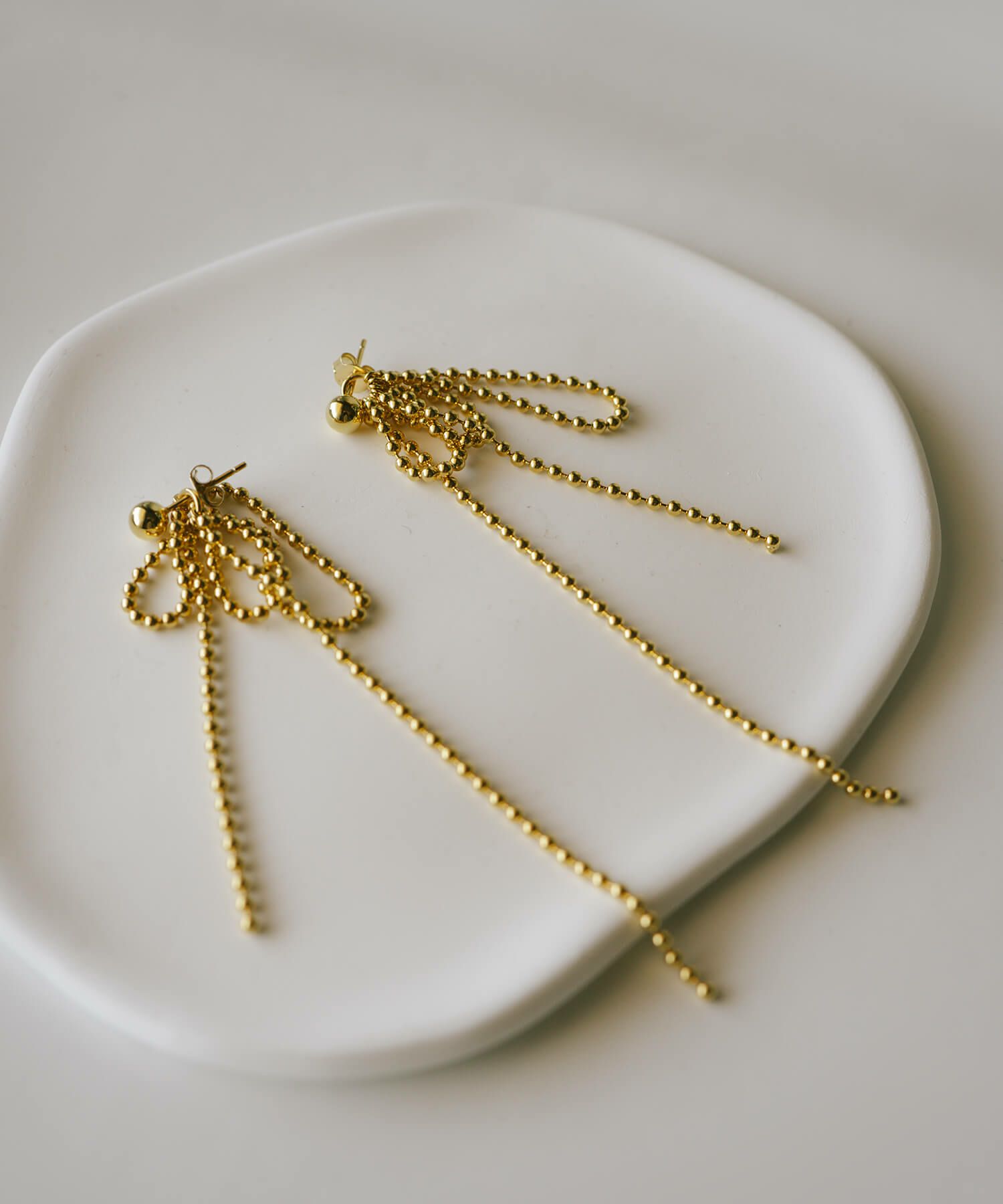 ゴールド ピアス 揺れる ロングピアス レディース ブランド Ruban リュバン