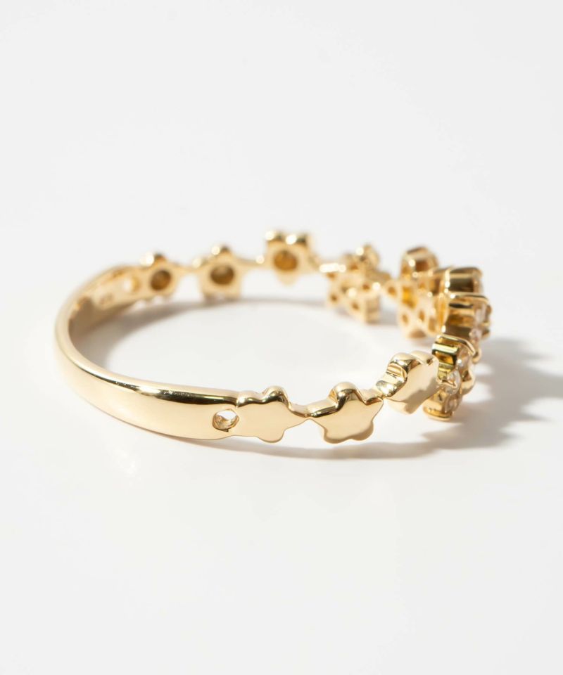 ダイヤ ダイヤモンド 指輪 18金 リング k18 シンプル 【atria アトリア】 星 モチーフ 18k リング ダイヤ レディース ゴールド 誕生石 パワーストーン 指輪 天然石 指輪 レディース おしゃれ つけっぱなし 華奢 リング 重ね 付け 重ねづけ 繊細 スター リング