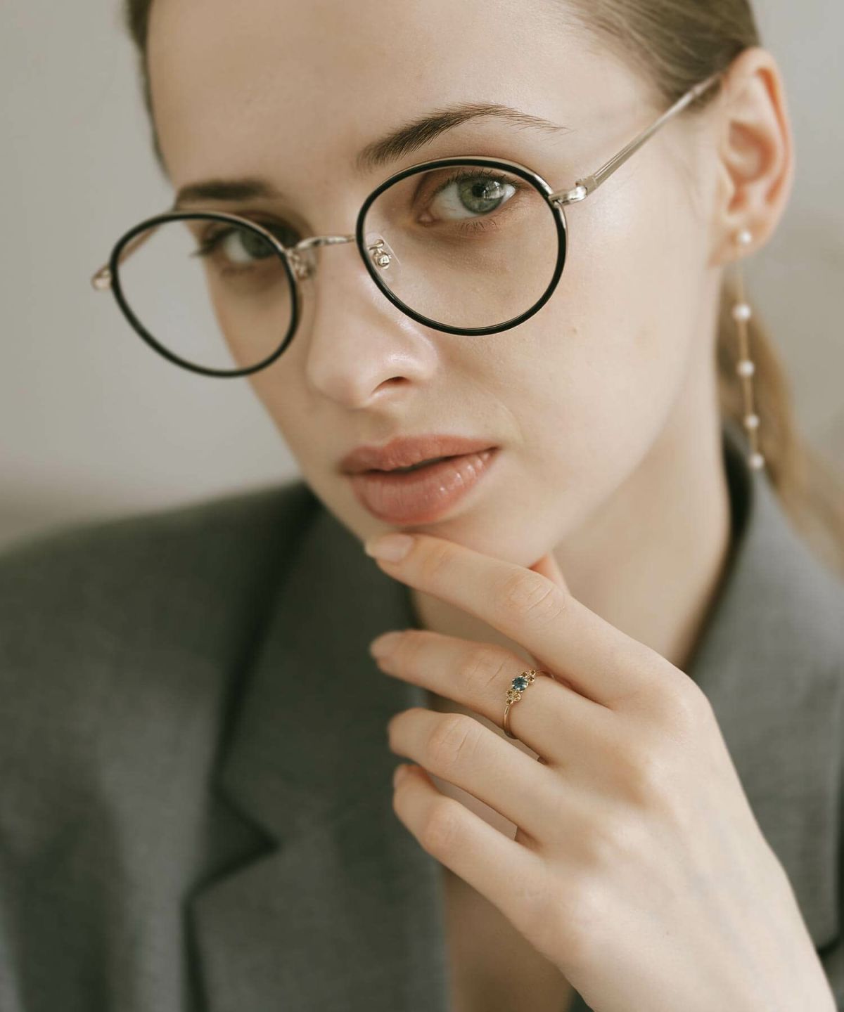 クローバー 天然石 リング おしゃれ 指輪 ゴールド レディース k10 極細 【terra-clava テラ・クラファ】 お守り 誕生石 リング ルビー アメジスト ブルートパーズ シトリン ジュエリー 地金 アクセサリー ブランド 10金 リング 細身 10k イエローゴールド