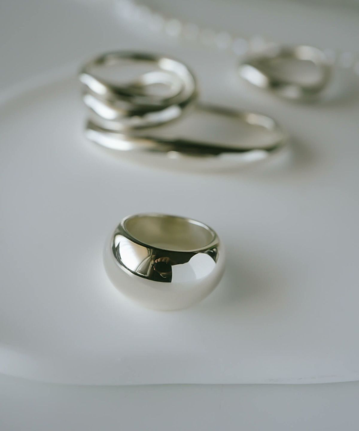 【訳ありアウトレット品】 ピンキーリング 指輪 レディース シルバー リング 925 【Barola バローラ】  シルバーリング 小指 大ぶり 重ね付け 金属アレルギー 対応 おしゃれ ゴールド シンプル レディースジュエリー アクセサリー プレゼント