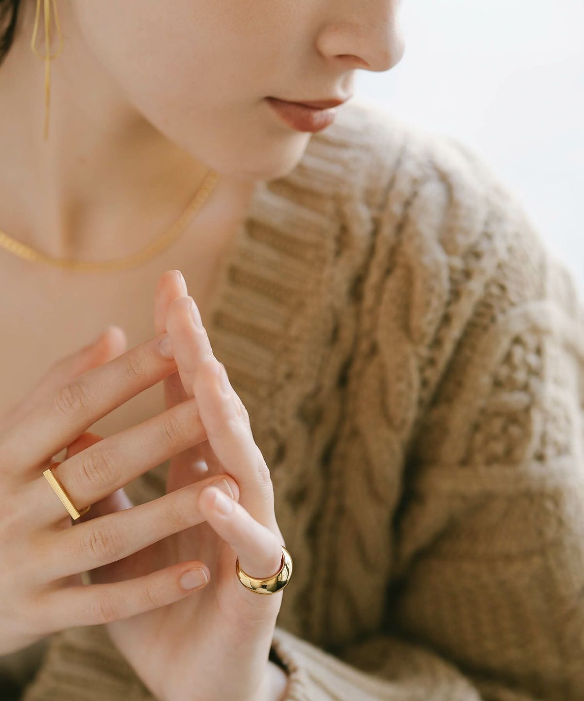 【訳ありアウトレット品】 ピンキーリング 指輪 レディース シルバー リング 925 【Barola バローラ】  シルバーリング 小指 大ぶり 重ね付け 金属アレルギー 対応 おしゃれ ゴールド シンプル レディースジュエリー アクセサリー プレゼント