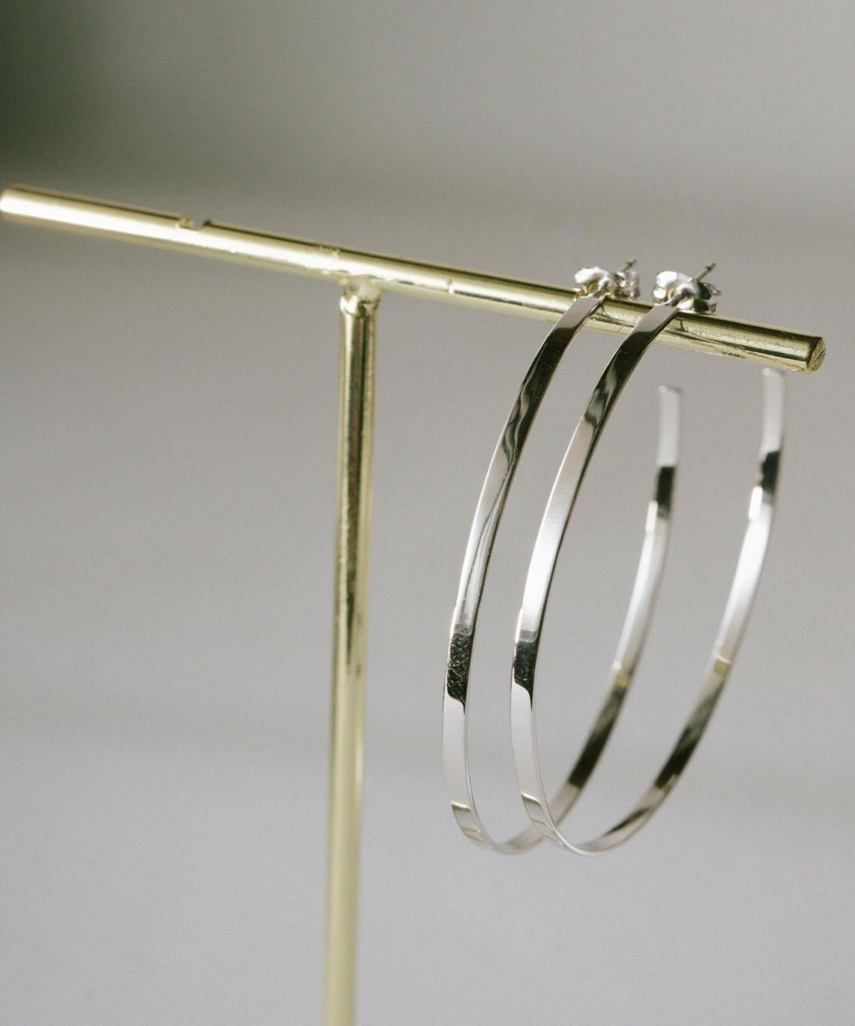 ピアス フープ 18金 仕上げ 18k 大きめ フープピアス シルバー 金属アレルギー 対応 【lamina ラミナ L】 フープピアス シルバー ゴールド レディース メンズ 細め 大ぶり 軽い 大人 おしゃれ ピアス 大きい 女性 かわいい 可愛い シルバー925 シンプル フープイヤリング