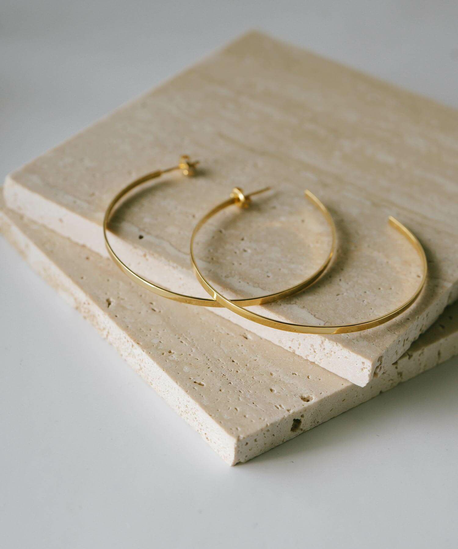 ピアス フープ 18金 仕上げ 18k 大きめ フープピアス シルバー 金属アレルギー 対応 【lamina ラミナ L】 フープピアス シルバー ゴールド レディース メンズ 細め 大ぶり 軽い 大人 おしゃれ ピアス 大きい 女性 かわいい 可愛い シルバー925 シンプル フープイヤリング