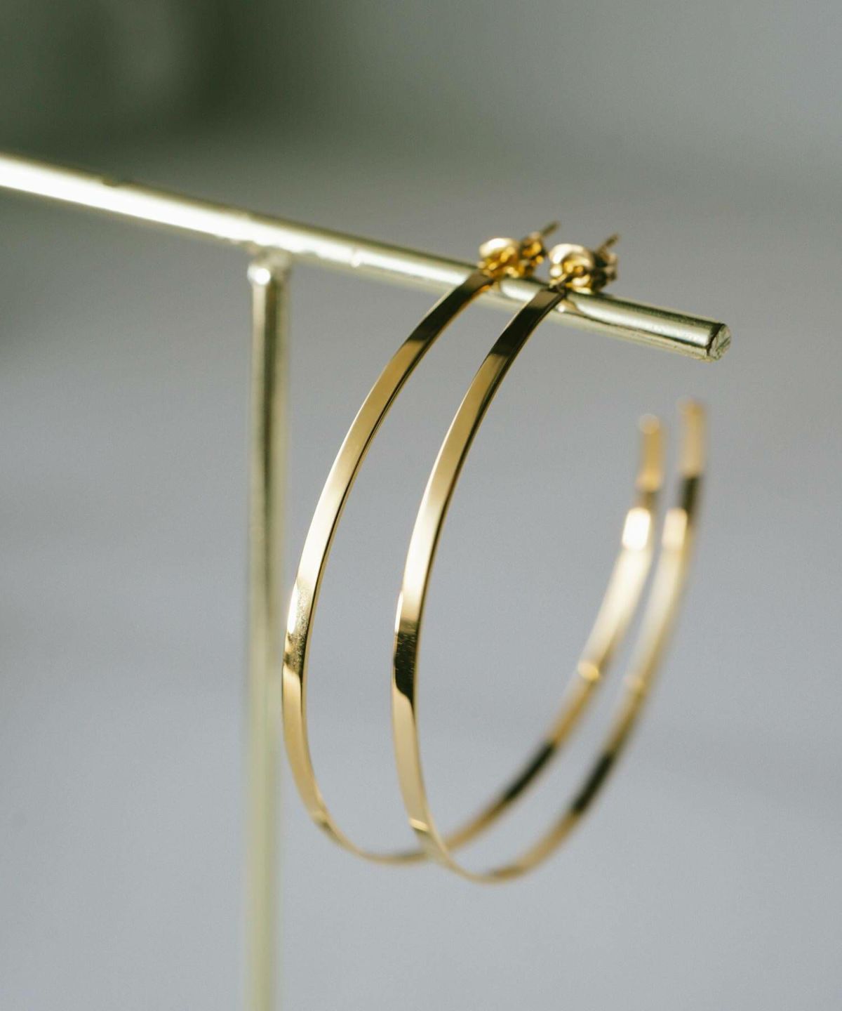 ピアス フープ 18金 仕上げ 18k 大きめ フープピアス シルバー 金属アレルギー 対応 【lamina ラミナ L】 フープピアス シルバー ゴールド レディース メンズ 細め 大ぶり 軽い 大人 おしゃれ ピアス 大きい 女性 かわいい 可愛い シルバー925 シンプル フープイヤリング