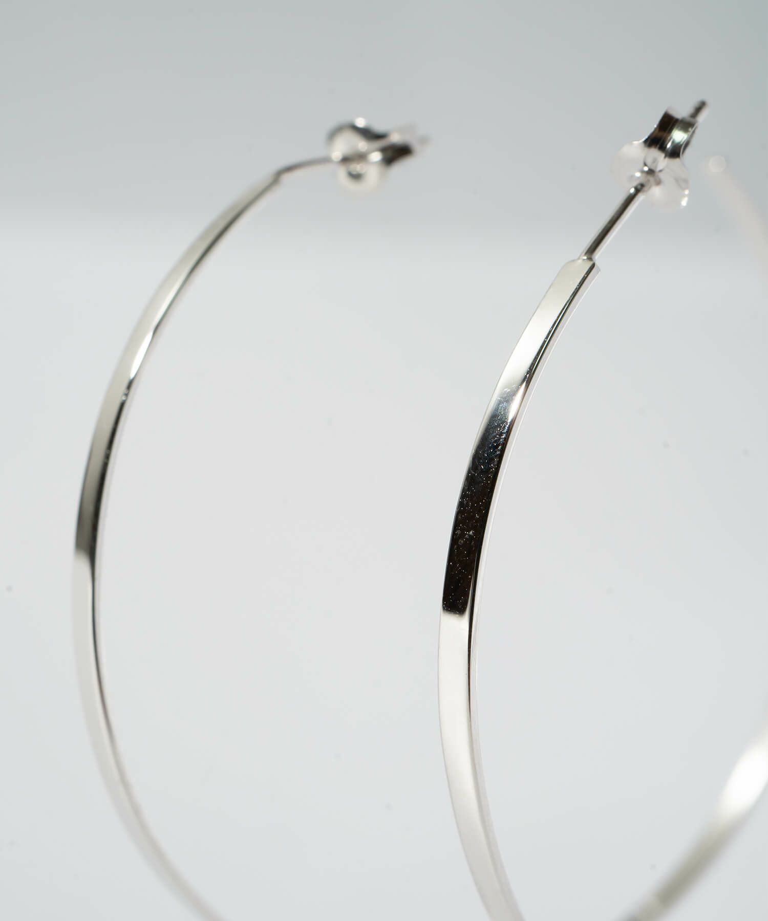 ピアス フープ 18金 仕上げ 18k 大きめ フープピアス シルバー 金属アレルギー 対応 【lamina ラミナ L】 フープピアス シルバー ゴールド レディース メンズ 細め 大ぶり 軽い 大人 おしゃれ ピアス 大きい 女性 かわいい 可愛い シルバー925 シンプル フープイヤリング