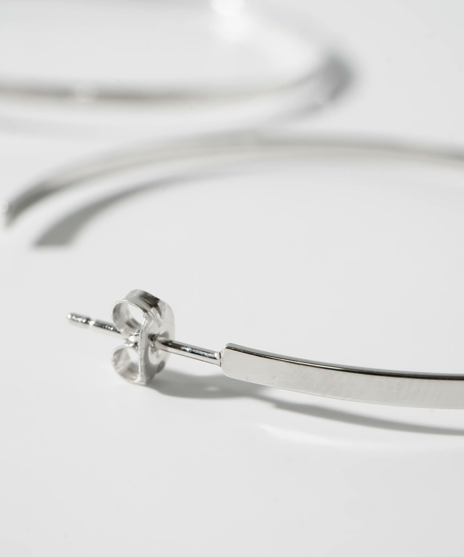 ピアス フープ 18金 仕上げ 18k 大きめ フープピアス シルバー 金属アレルギー 対応 【lamina ラミナ L】 フープピアス シルバー ゴールド レディース メンズ 細め 大ぶり 軽い 大人 おしゃれ ピアス 大きい 女性 かわいい 可愛い シルバー925 シンプル フープイヤリング