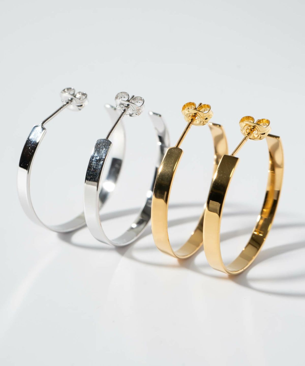 ピアス フープ 3mm 18金 仕上げ 18k 小さめ フープピアス シルバー 金属アレルギー 対応 【lamina ラミナ S】 フープピアス シルバー ゴールド レディース メンズ ピアス 小ぶりシンプル 大人 おしゃれ 大きい 女性 かわいい 可愛い シルバー925 シンプル フープイヤリング