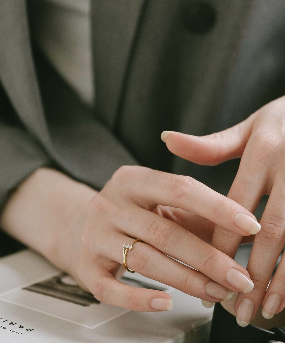 3連 ダイヤ 指輪 ダイヤモンド 18金 リング k18 シンプル 【asteri-orion アステリ・オリオン】 18k リング ダイヤ レディース ゴールド 誕生石 パワーストーン 指輪 天然石 指輪 レディース おしゃれ つけっぱなし 華奢 リング 重ね 付け 重ねづけ 繊細 星 スター リング