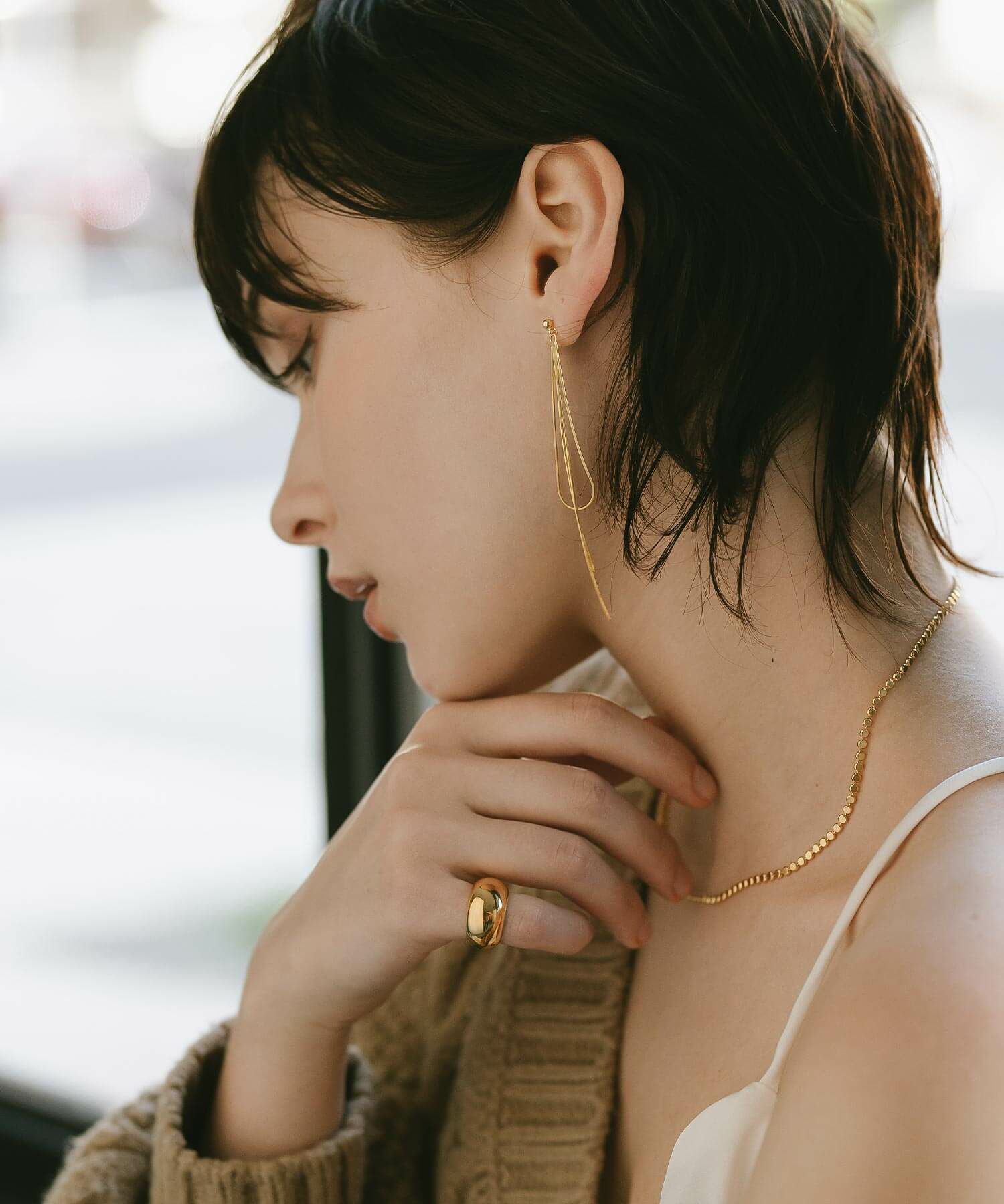 18金 仕上げ ピアス レディース チェーン シルバー925 k18 18k 【venec ベネック】 金属アレルギー対応 ニッケルフリー チェーンピアス リボン 可愛い おしゃれ シルバー925 大ぶり 大きめ シンプル ゆれる 揺れるタイプ ぶら下がり 長い プレゼント ギフト