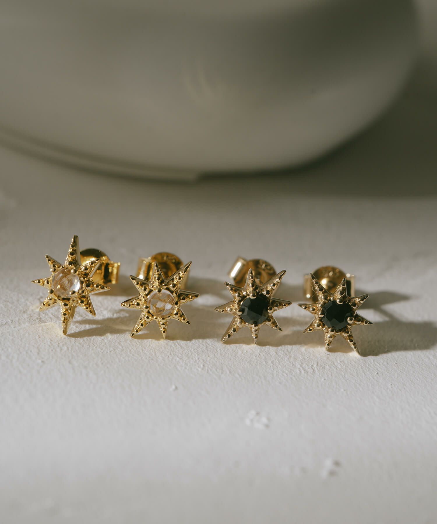 18金 仕上げ ピアス シルバー 925 スタッド ピアス ブラックオニキス 【solaria ソラリア】 星 スター 小ぶり 小さめ 天然石 ピアス 金属アレルギー キラキラ 両耳用 人気 大人 可愛い おしゃれ